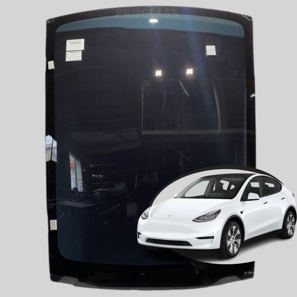 Панорамне скло Tesla Model Y (Кросовер) (2021-) темне з молдингом 8103GGXS4PR фото